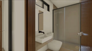 Planta baja - Baño - Modelo Ópalo