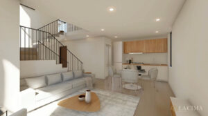 Planta baja - Sala - Modelo Ópalo